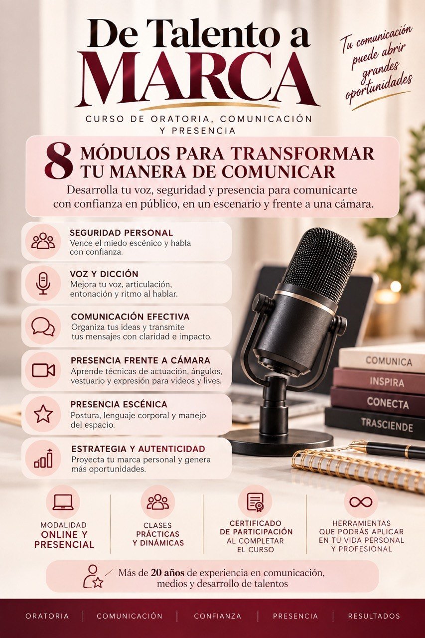 Flyer de De Talento A Marca - Episodio 1